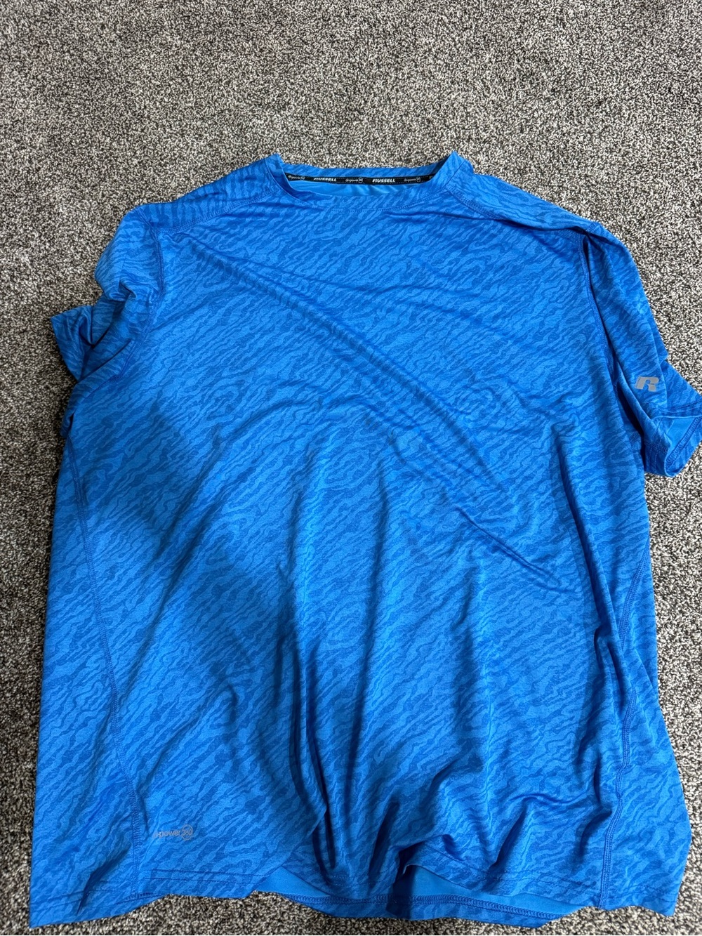 Russell Athletic Blue Short Sleeve Performance Tee